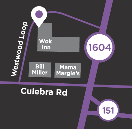 San Antonio Culebra & 1604 Location Map
